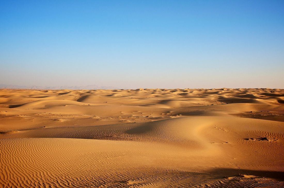 Desert road outside Dubai